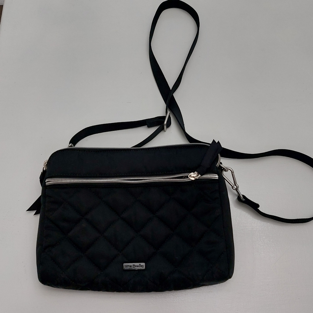 Performance Twill Triple Compartment Crossbody Classic Black